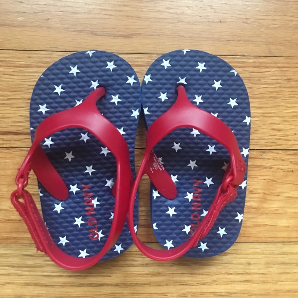 6-12mo Old Navy Star Spangled Flip Flops